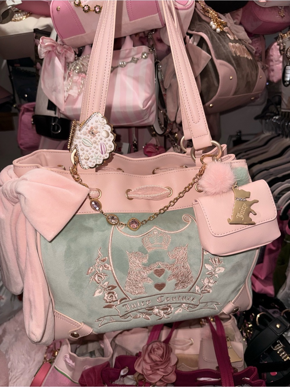 Juicy Couture New Love Chapter in Frosty Green with bow detail